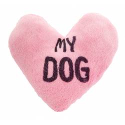 My dog - pink heart toy